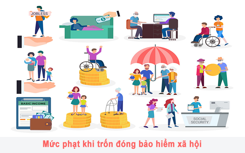 Mức phạt khi trốn đóng bảo hiểm xã hội