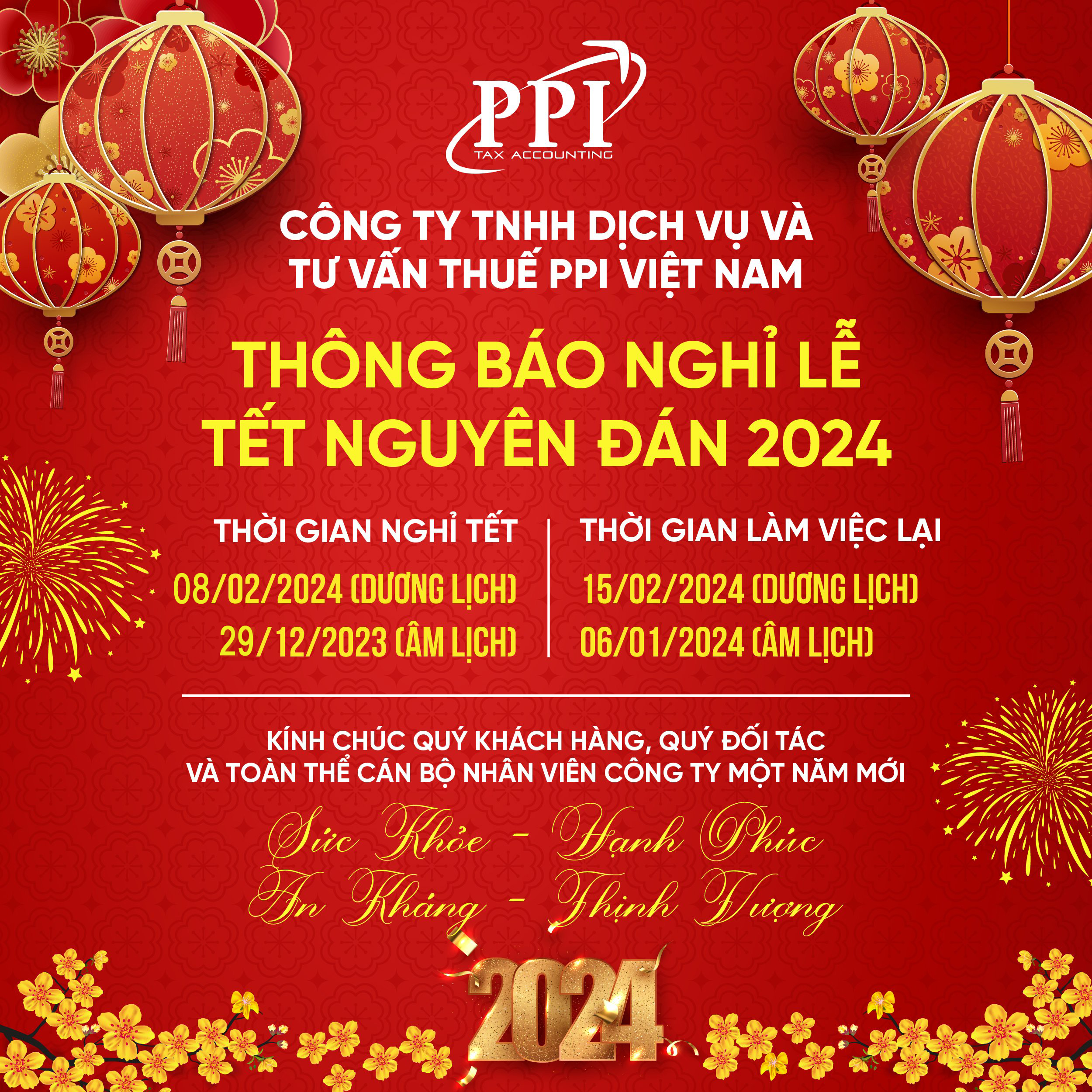 Lịch Nghỉ Tết