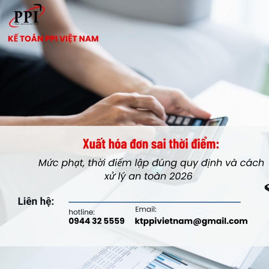 Xuất hóa đơn sai thời điểm: Mức phạt, thời điểm lập đúng quy định và cách xử lý an toàn 2026